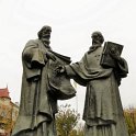 sv. Cyril a Metoděj – sousoší v Mukačevu